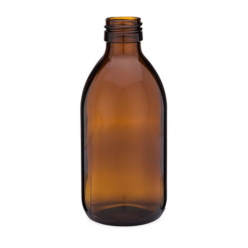 250 ml Amber Glass Syrup Bottles - Bulk Pallet - 4833B07BULK