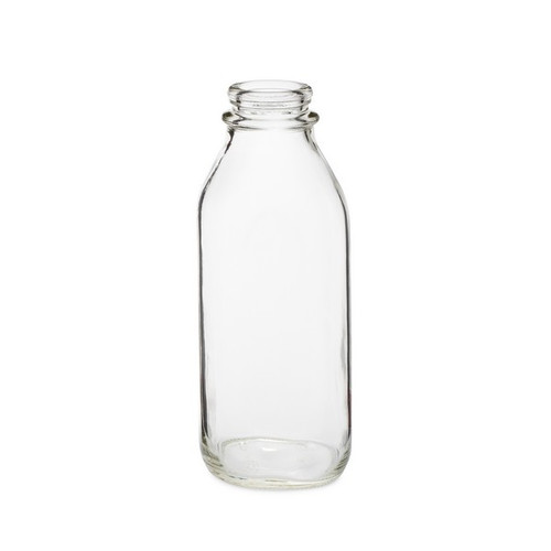 32 oz Clear Glass Milk Bottles (Cap Not Included)| Berlin