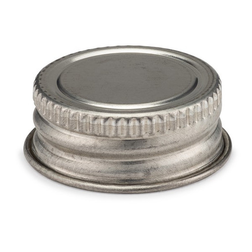 4 oz steel flat-top cans (metal delta brush cap)