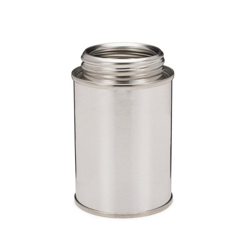 4 oz steel flat-top cans (metal delta brush cap)