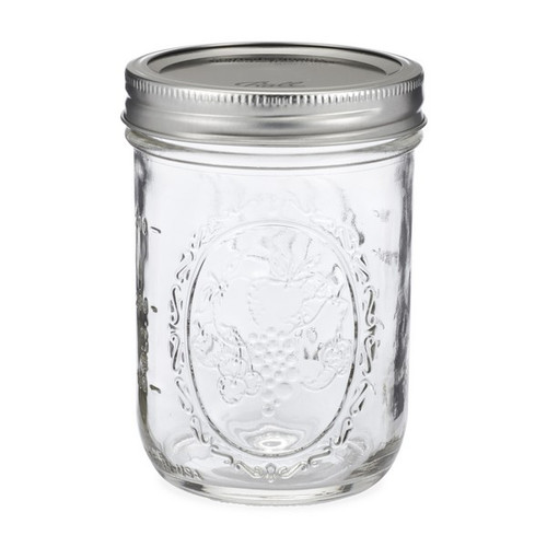Ball 16 oz Wide Mouth Mason Jars (Silver Vacuum Seal Lid) - CJ610WM