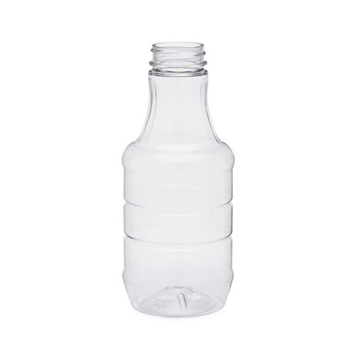 18 oz. Clear PET Plastic Decanters (Cap Not Included) - 34918-B