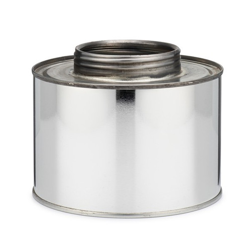 4 oz steel flat-top cans (metal delta brush cap)