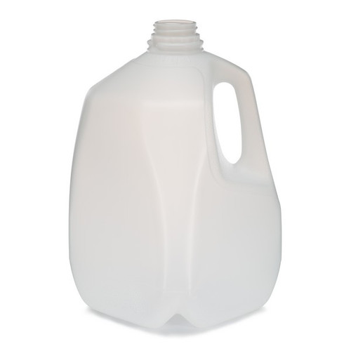1 gal Natural HDPE Plastic Beverage Containers (Cap Not Included) - 37598-B