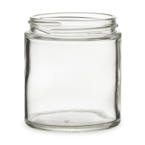 4 oz Clear Glass Straight Sided Squat Jars (Cap Not Included) - 5001B05-B