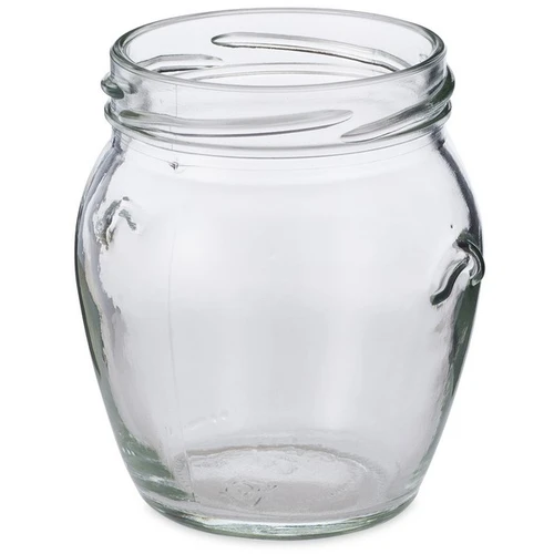 5500B03-B - 7 oz Clear Glass Honey Pot Jars (Cap Not Included)