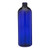16 oz Cobalt Blue PET Cosmo Round Bottle