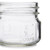 4 oz Clear Glass Mason Jars closeup of embossing