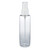 4 oz Clear PET Cylinder Round Bottle & White Atomizer - PC4AW