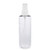 8 oz Clear PET Cylinder Round Bottle & White Atomizer - PC8AW
