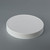 120-400 White Ribbed Matte Top PP Cap - 324497