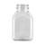 8 oz Clear PET Square Juice Bottle (cap not included) - 304757