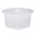 16 oz Clear PP Plastic Square Snap-Lock Containers - 341414 16 oz Clear PP Plastic Square Snap-Lock Containers - 341414