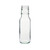 8 oz Clear Glass Ring Neck Dressing & Sauce Bottles (Cap Not Included)  - 342863-K