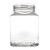 19 oz Clear Glass Square Jars (Cap Not Included) - 8019B17-K
