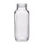16 oz Clear Glass French Square Bottles (Cap Not Included) - 214668-K
