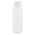 2 oz White HDPE Imperial Round Bottle & White Lid - WP2R