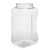 1 gal PETG Plastic Gripper Containers - side view 1 gal PETG Plastic Gripper Containers - side view