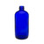 Boston Round Glass Bottles, 16 oz, Blue - Case of 12 - 4998B41-B