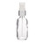 2 oz Clear Glass Boston Round Bottles (Silver HDPE Atomizer) - BC2AS-24