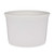 64 oz White PP Plastic Round Snap-Lock Containers - 29166W-B 64 oz White PP Plastic Round Snap-Lock Containers - 29166W-B