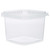 48 oz Clear PP Plastic Square Snap-Lock Containers - 2332T49-B 48 oz Clear PP Plastic Square Snap-Lock Containers - 2332T49-B