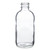 4 oz Clear Glass Boston Round Bottle