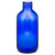 4 oz Cobalt Blue Glass Boston Round Bottle