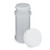 3 oz Natural PP Plastic Spice Jars (White Cap) - 2302B04WHT 3 oz Natural PP Plastic Spice Jars (White Cap) - 2302B04WHT