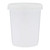 32 oz White PP Plastic Round Snap-Lock Container 32 oz White PP Plastic Round Snap-Lock Container