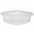 8 oz Clear PP Plastic Square Snap-Lock Container 8 oz Clear PP Plastic Square Snap-Lock Container