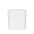 1 oz White PP Plastic Straight Sided Jar