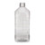 64 oz Clear PET Plastic Square Gripper Beverage Bottles (Sample) - 3498B07-SAM