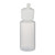 1 oz Nat LDPE Plastic Cylinder Round Bottle & White Flip Top Lid - CR1