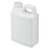 8 oz White HDPE Plastic F-Style Containers (Cap Not Included) - 31008-B