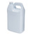 1 gal White HDPE Plastic F-Style Bottles - 31128