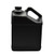 1 gal Black HDPE Plastic Slant F-Style Containers - 3132B88