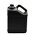 1 gal Black HDPE Plastic Slant F-Style Containers (Cap Not Included) - 3132B88-B