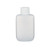 1.25 oz Natural LDPE Plastic Oval Bottles (White Cap) - 3208B51