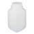 51 oz White HDPE Plastic Kautex Wide Mouth Leakproof UN-Rated Bottles