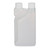 8 oz HDPE Twin Neck Measure & Pour Bottles - 3250B01
