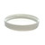 58-400 White PP Plastic Smooth Flat Screw Top Caps - inside view of cap
