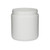 8 oz White HDPE Plastic Wide Mouth Jars (Cap Not Included) - 3301B08-B