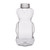 17 oz Clear PET Plastic Honey Bear Bottles - back side of bear 17 oz Clear PET Plastic Honey Bear Bottles - back side of bear