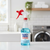 32 oz Clear PET Plastic Carafe Spray Bottles (Red Trigger Sprayer) - 3493B24