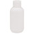 2 oz White HDPE Plastic Boston Round Bottles - 3501B03