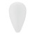 24-410 White PP Plastic Smooth Teardrop Lotion Pumps - view from above 24-410 White PP Plastic Smooth Teardrop Lotion Pumps - view from above