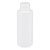 2 oz White HDPE Plastic Cylinder Bottle