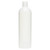 8 oz Natural HDPE Plastic Narrow Mouth Bullet Bottles (Cap Not Included) - 3572B07-BNAT