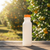 16 oz Natural HDPE Beverage Containers (Orange Ratchet Cap) - 37516